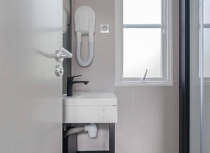 Stijlvolle woonkamer in Mobil home de Juffer, Appelscha, stacaravan in de Friese bossen, Friesland.