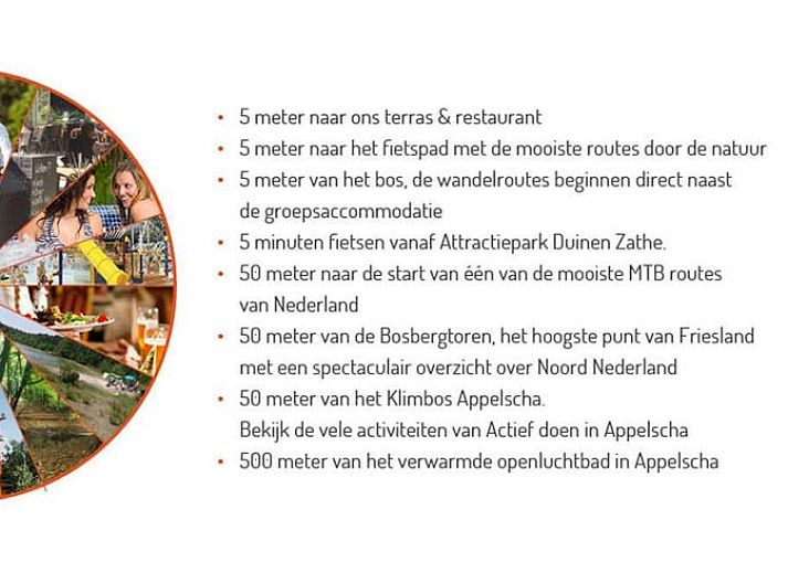 Essecke und Schlafzimmer im Ferienhaus in Appelscha, Friesische Waelder, Friesland