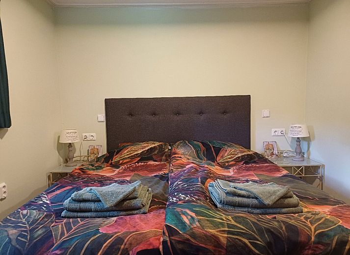 Ferienhaus FR448 in Appelscha, Friesland, umgeben von gruener Natur.