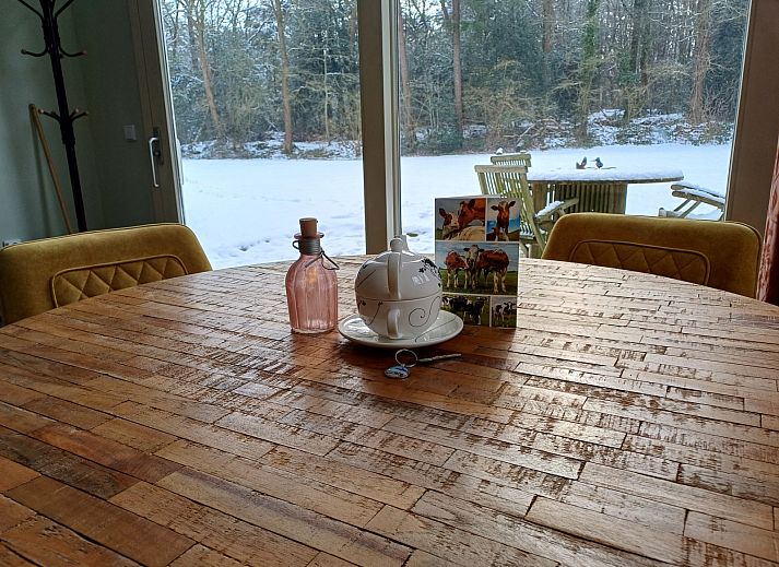 Ferienhaus FR448 in Appelscha, Friesland, umgeben von gruener Natur.