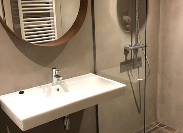 Terrace of Holiday Home in Appelscha, located in the Frisian forests of Friesland.