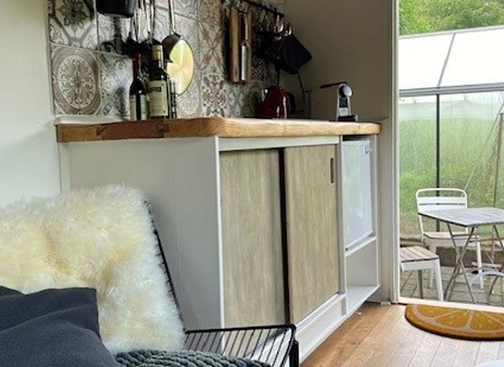 Charmantes Ferienhaus in Appelscha, Friesland, umgeben von bluehender Natur und friesischen Waeldern.