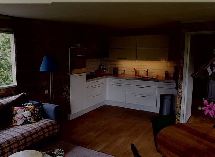 Natuurlijke omgeving van Vakantiehuisje in Haulerwijk, met een vijver en groene bossen in Friesland.