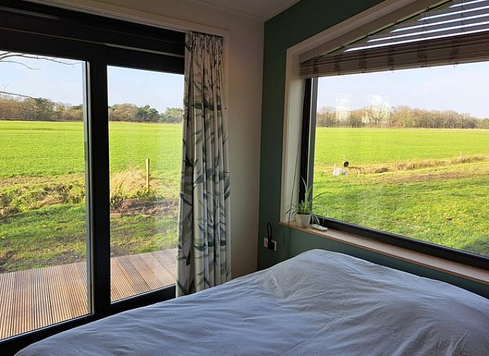 Vacation cottage in Lippenhuizen surrounded by lush nature in the Frisian woods, Friesland.