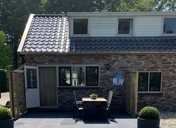 Cozy living room in Holiday home in Steggerda, surrounded by Frisian nature.