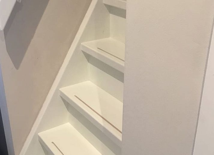 Gemuetliche Terrasse im Ferienhaus in Nijemirdum, umgeben von friesischer Natur.