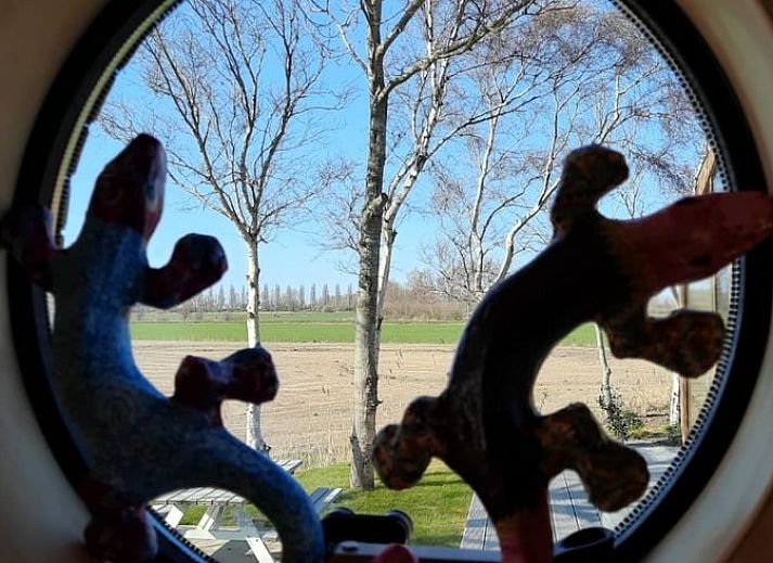 Attractive bedroom in Holiday home in Stavoren with views of the surroundings, offers peace and comfort in Friesland, Frisian Eleven Cities.