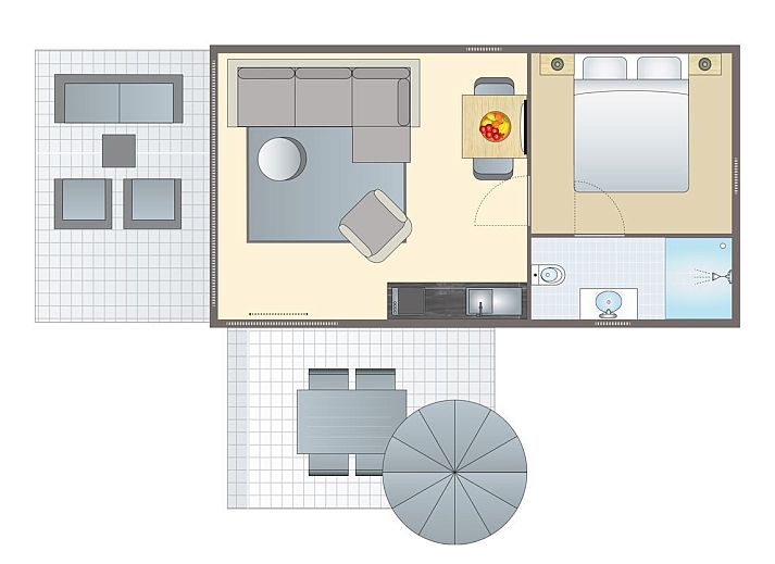 Guest house 260140 - Bungalow Het Friese platteland - 2-persoons lodge | 2B1