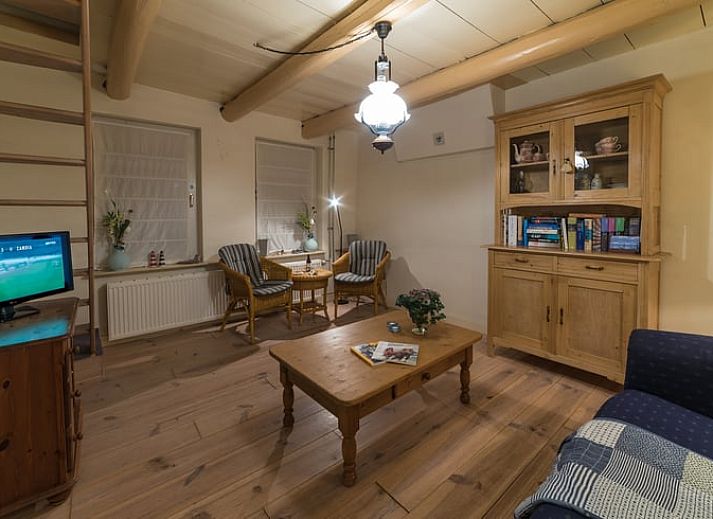 Wandelpad langs de dijk bij Vakantiehuis in Moddergat, Het Friese platteland, Friesland.