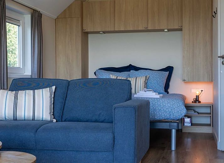 Moderne keuken in Huisje in Greonterp op het Friese platteland van Friesland.