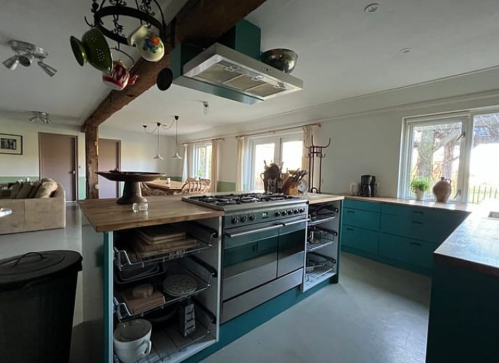 Serene pond landscape at Holiday home in Oldeholtpade, a peaceful spot in the Frisian countryside in Friesland.