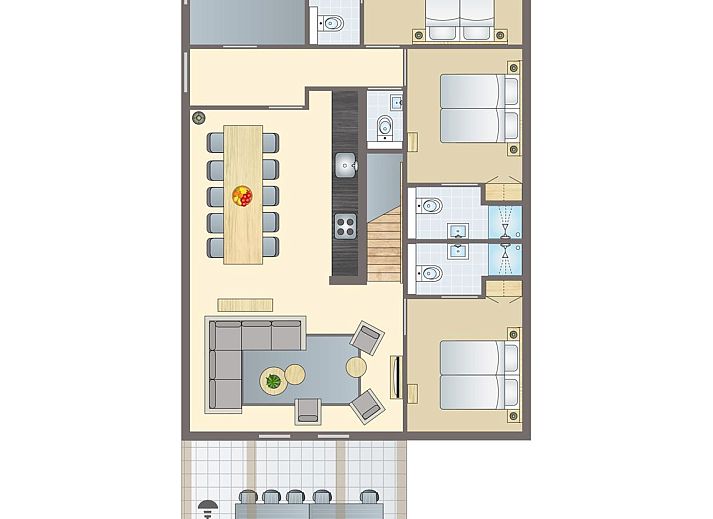 Unterkunft 2613315 - Bungalow Het Friese platteland - 10-persoons woning | 10L
