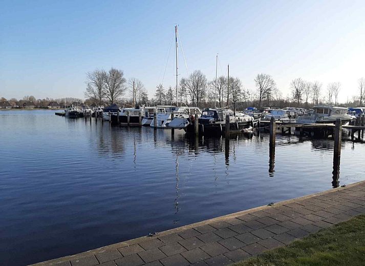 Natuerliche Umgebung rund um das Ferienhaus FR092 in Garyp, Friesland.