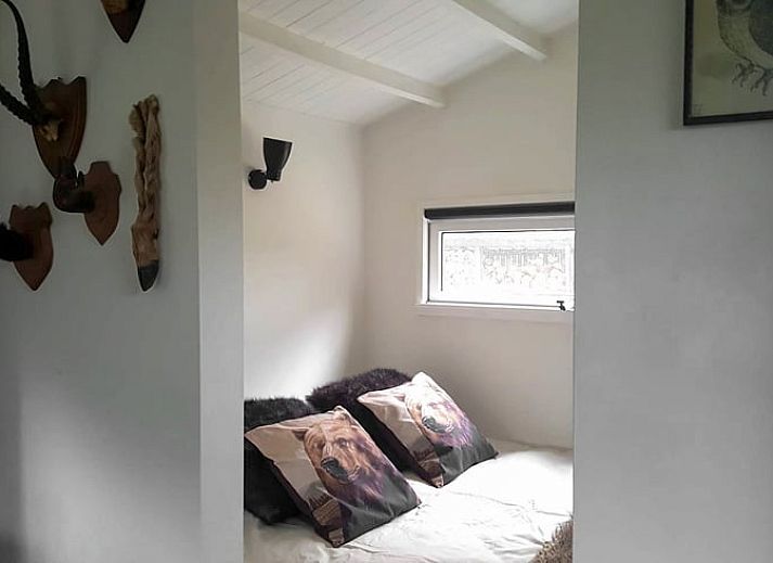 Schattiger Garten im Ferienhaus in Kootstertille, eine Oase der Ruhe in der friesischen Landschaft.