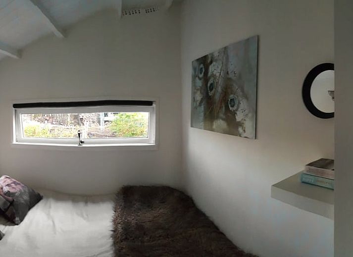 Schattiger Garten im Ferienhaus in Kootstertille, eine Oase der Ruhe in der friesischen Landschaft.