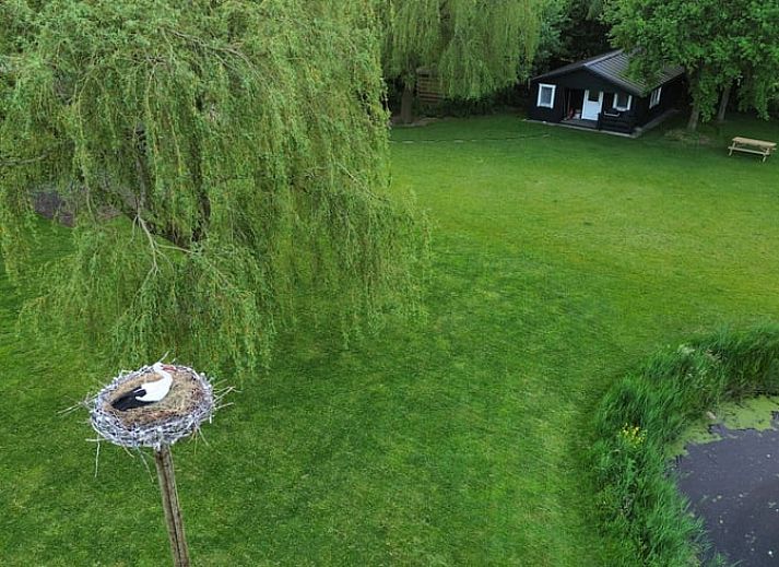 Entrance to Cottage in Munnekeburen with cozy porch and chairs.