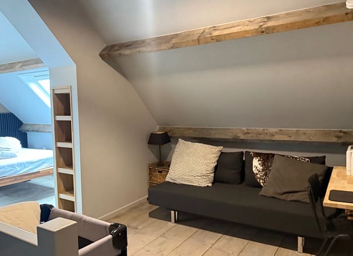 Gezellige omgeving van Vakantiehuis in Surhuisterveen met groene tuinen in Friesland.