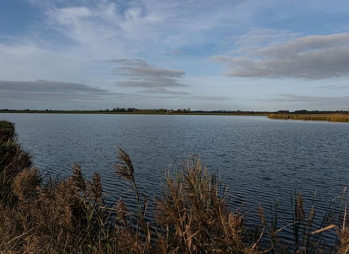 Comfortabele slaapkamer in Vakantiehuisje in Feanwalden, Friesland met houten interieur.