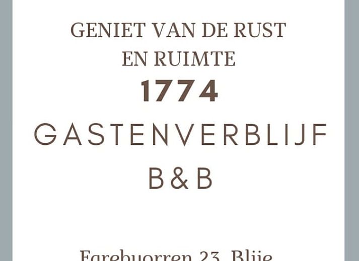 Guest house 2619201 - Holiday property Het Friese platteland - Vakantiehuis in Blije