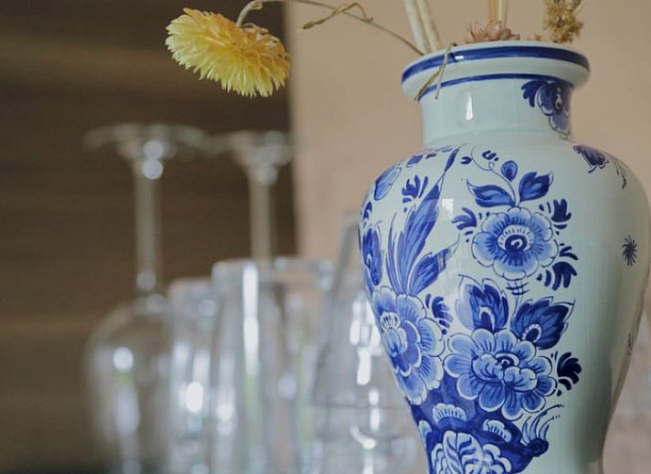 Charmante entree van Huisje in Bornwird, gelegen in Friesland.