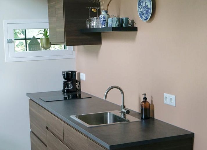 Charmante entree van Huisje in Bornwird, gelegen in Friesland.