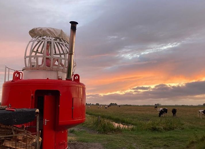 Gezellige vakantiehuisjes in Vakantiehuisje in Jislum op het Friese platteland, Friesland.