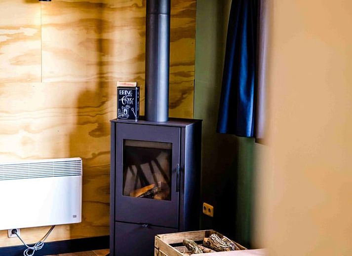 Luchtfoto van Vakantiehuis in Nes, omgeven door groen op het Friese platteland in Friesland.