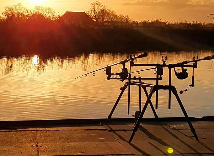 Dining and sitting area in Cottage in Jannum near Dokkum, vacation home in the Frisian countryside.