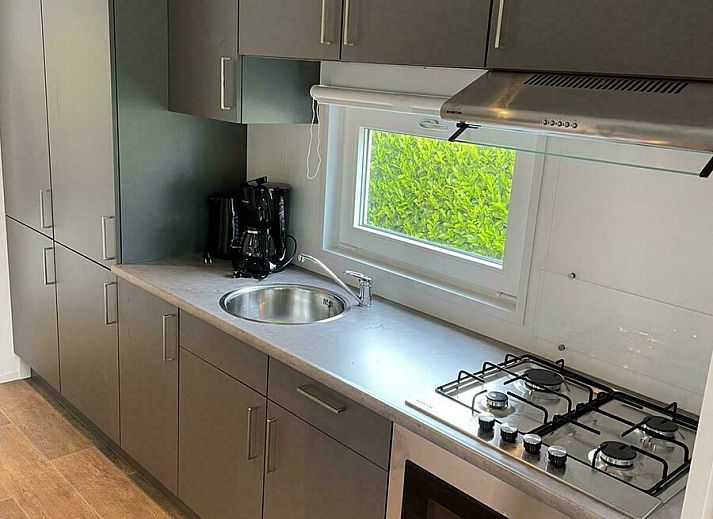 Heide Lodge Comfort in Lathum, Gelderland biedt een charmante buitenkant met groene omgeving en terras.