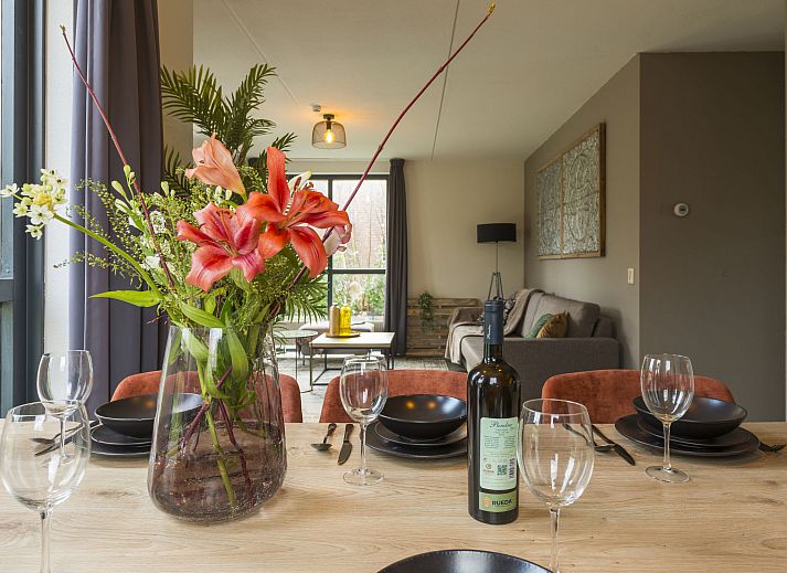 Exterior of Holiday home Vip Wellness Ewijk in Ewijk, Gelderland with spacious garden and inviting terrace.