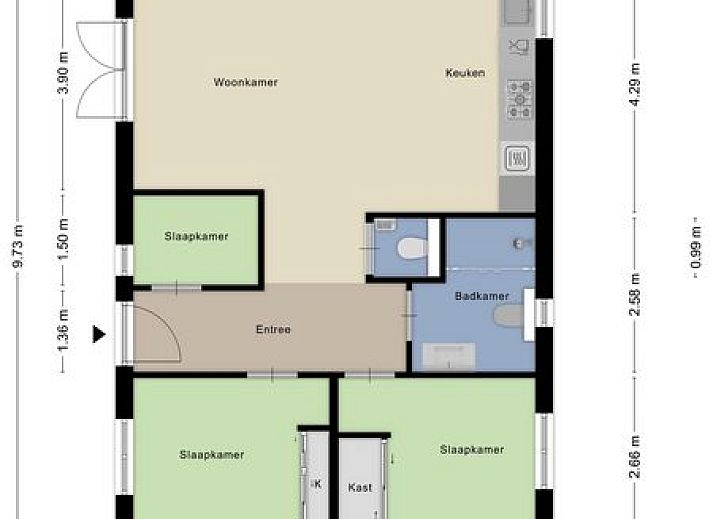 Guest house 283829 - Holiday property Rivierengebied - Leijhoeve 6 personen