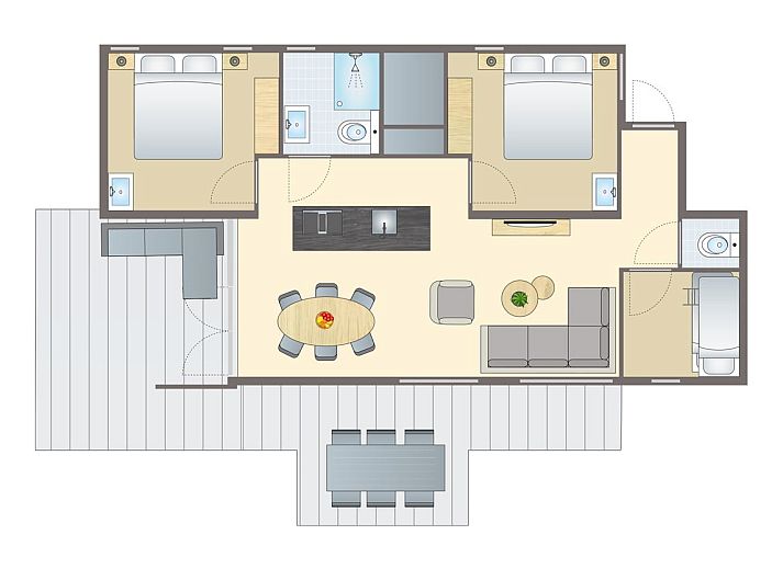 Unterkunft 284427 - Bungalow Rivierengebied - 6 persoons Lodge | 6B