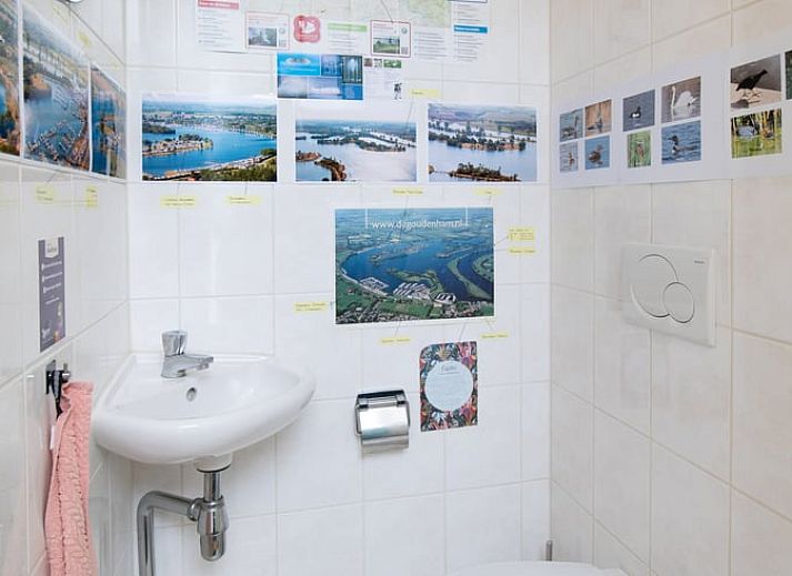 Terrace overlooking the lake at Cottage in Maasbommel, Riverside.