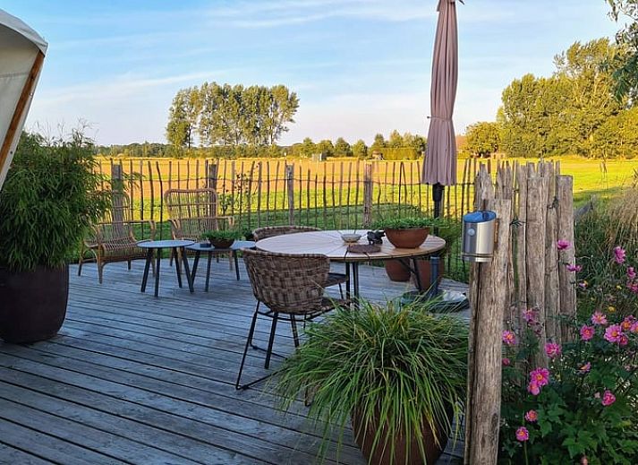 Sfeervolle slaapkamer in Huisje in Toldijk, vakantiehuis in Rivierengebied, Gelderland.