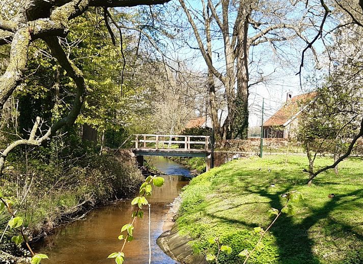Gezellige keuken en eetruimte in Boshuisje de Wielewaal, vakantiehuis in Winterswijk, Achterhoek, Gelderland, met moderne voorzieningen.