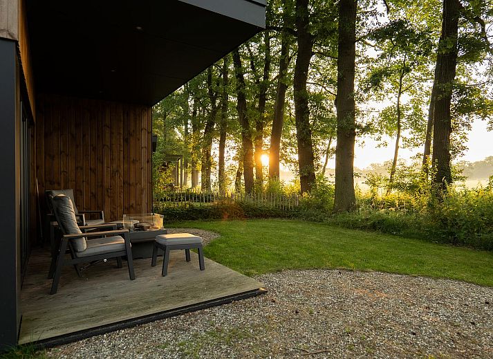 Enjoy the serene forest surroundings at Holiday Villa Boslodge 2 in Kotten, Achterhoek, an idyllic vacation home in Gelderland.