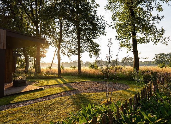 Enjoy the serene forest surroundings at Holiday Villa Boslodge 2 in Kotten, Achterhoek, an idyllic vacation home in Gelderland.