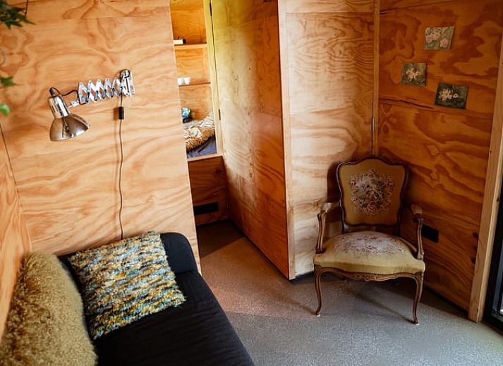 Stilvolle Kueche des Ferienhauses in Halle, gelegen in Achterhoek, Gelderland.