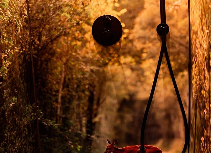 Stilvolle Kueche des Ferienhauses in Halle, gelegen in Achterhoek, Gelderland.