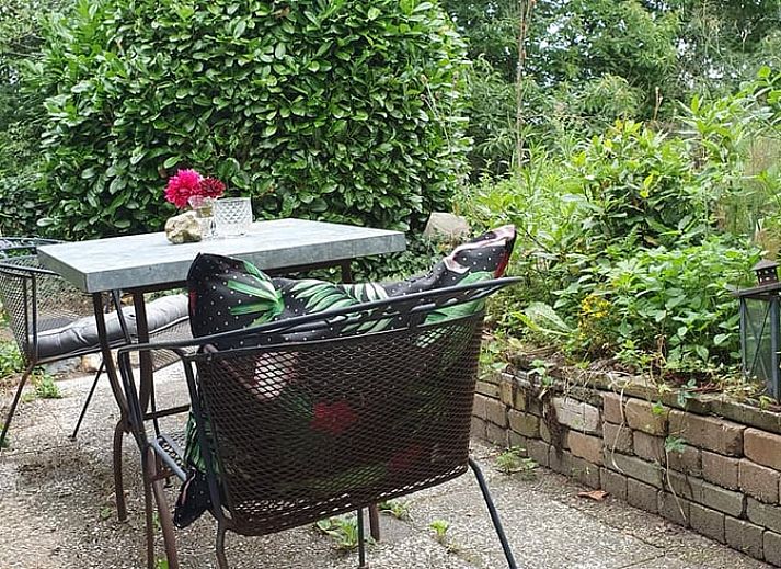 Modern kitchen in Holiday Home in Ruurlo, Achterhoek, with wooden cabinets and stainless steel appliances, ideal for cooking in Gelderland.
