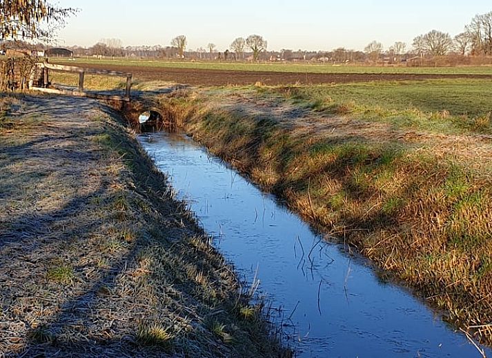 Rustic cottage in Westendorp with wooden details, in the middle of Achterhoek, Gelderland.