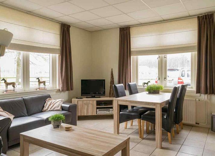 Gemuetliches Wohnzimmer im DG631 Ferienhaus Westendorp Achterhoek mit komfortablen Moebeln