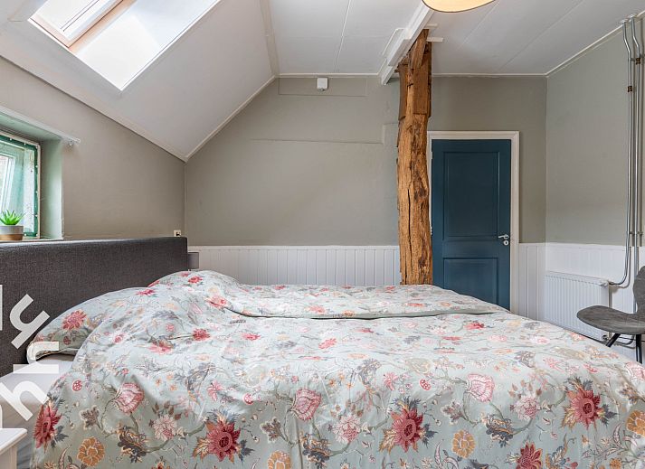 Chickens scratch in the garden of vacation home DG529 in Aalten, Achterhoek.