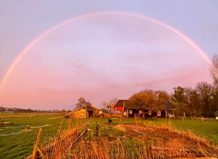 Modern bathroom in Holiday Home in Laren, Achterhoek, Gelderland with shower and sink, perfect for a comfortable stay.