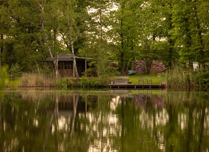 Gezellige veranda bij Vakantiehuis in Groenlo, omringd door natuur in de Achterhoek, Gelderland.
