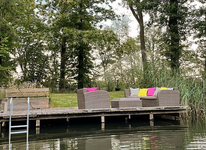 Prachtig natuuruitzicht vanaf Vakantiehuis in Groenlo, gelegen aan een serene vijver in de Achterhoek, Gelderland.
