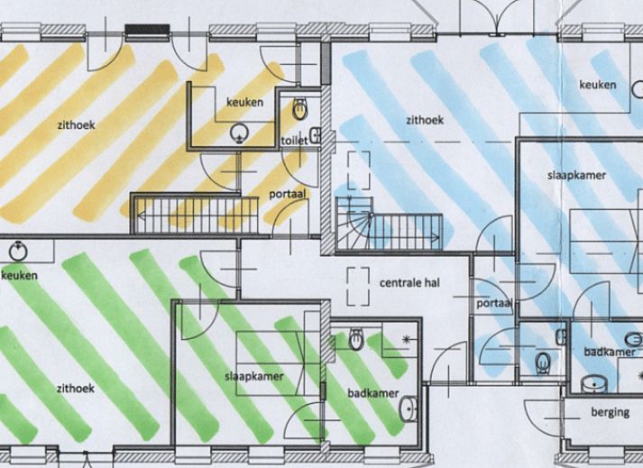 Interior of Holiday Home in Lochem overlooking the green landscape of the Achterhoek.