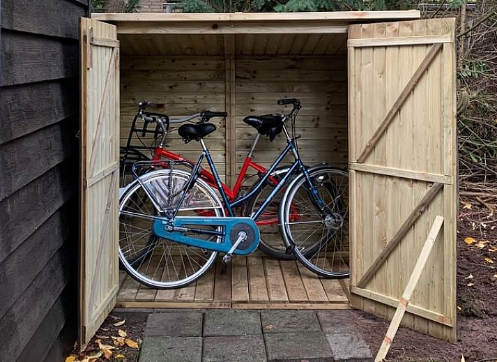 Sonnige Terrasse von Cottage in Lochem, Ferienhaus in der Achterhoek, ideal zum Entspannen.