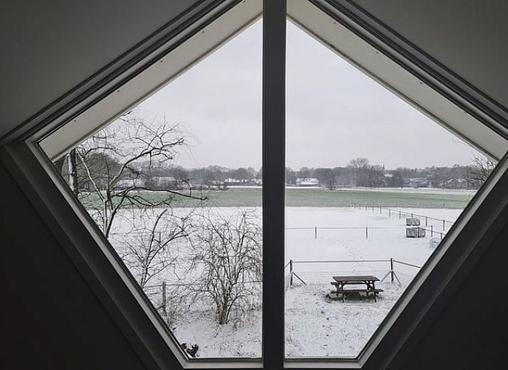 Luchtfoto van Vakantiehuisje in Lochem, gelegen in het landelijke landschap van de Achterhoek, Gelderland.