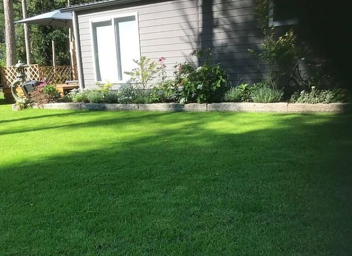 Seitenansicht des Ferienhauses in Lochem, umgeben von Natur in der Achterhoek.